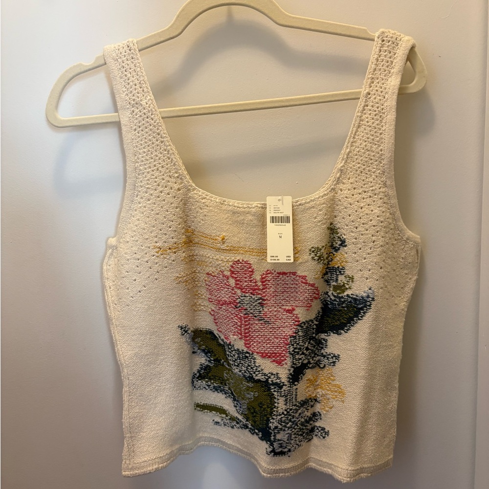 Pilcro Square Neck Sweater Tank NWT